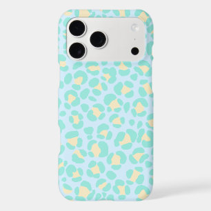 Leopard Pastel Blue Yellow