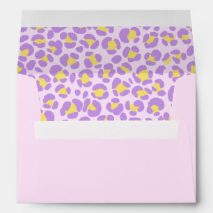 Leopard Pastel Pink Purple Yellow Envelope