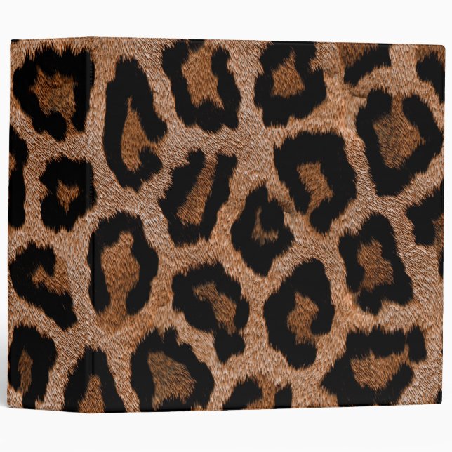 Leopard pattern background binder (Front/Spine)