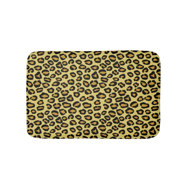 Leopard Pattern Bath Mat (Front)