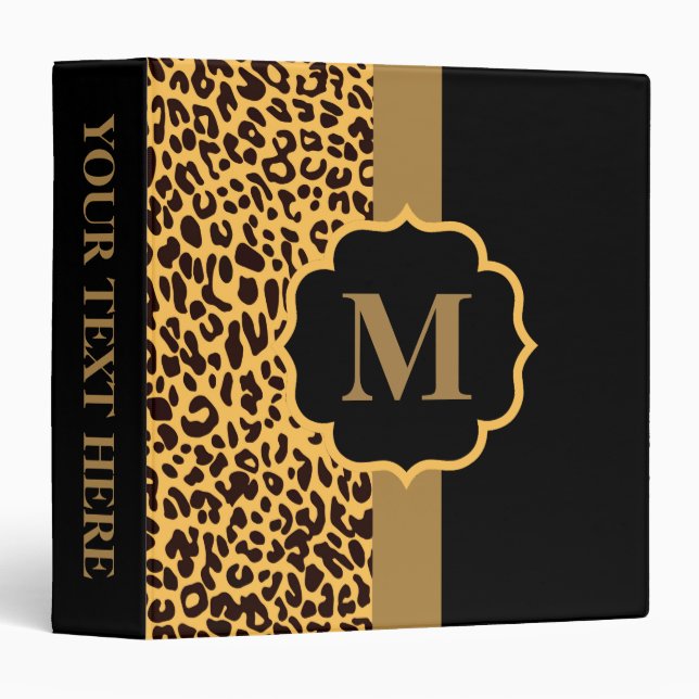Leopard Pattern Binder (Front/Spine)