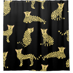 Leopard Pattern: Black Background Cheetah