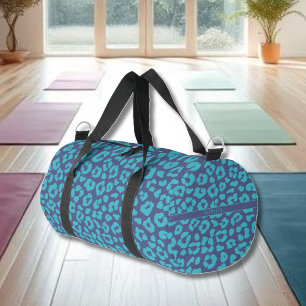 Leopard Pattern-Blue- Duffle Bag
