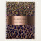 Leopard pattern brown black bronze metallic 2021