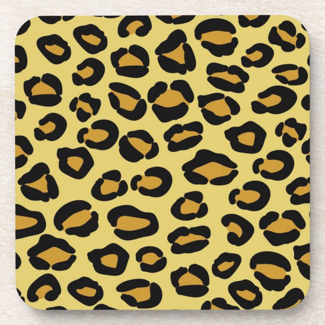Leopard Pattern Coaster (Front)