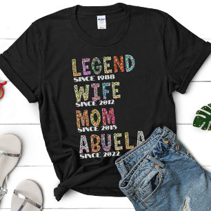 Leopard Pattern Cute Gift Mother Mom Legend Wife T-Shirt