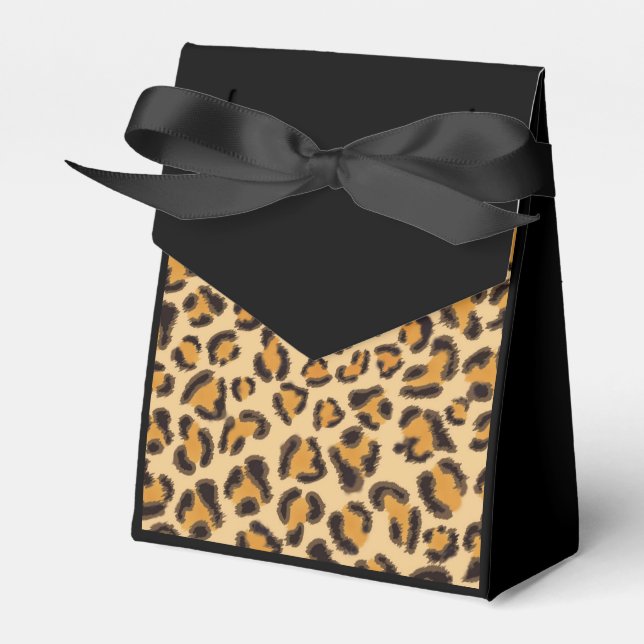 Leopard pattern favor box (Front Side)