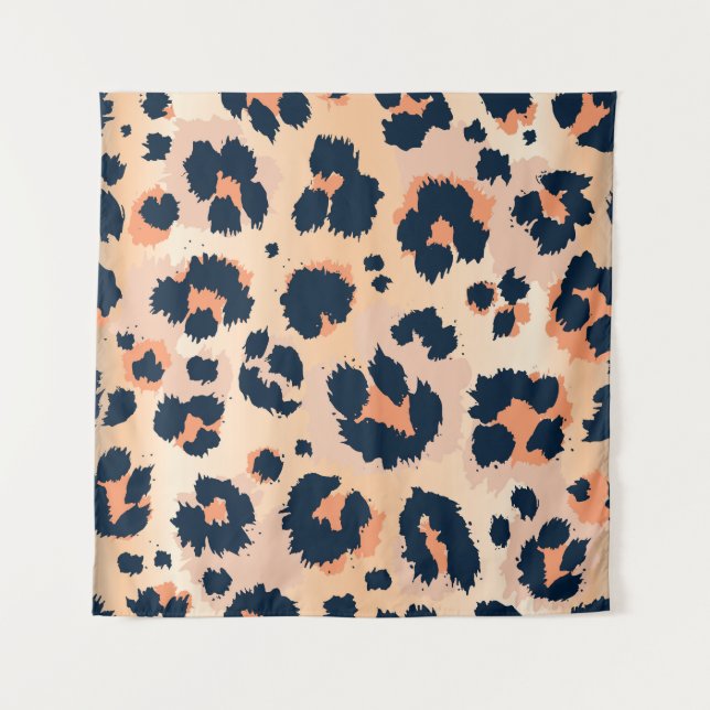 Leopard Pattern: Funny Seamless Design Tapestry (Front)