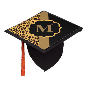 Leopard Pattern Graduation Cap Topper
