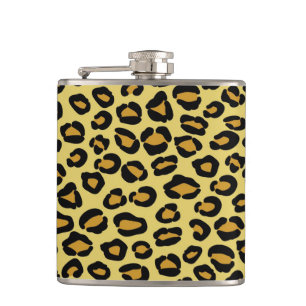 Leopard Pattern Hip Flask