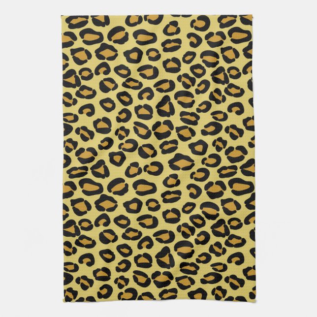 Leopard Pattern Kitchen Towel (Vertical)