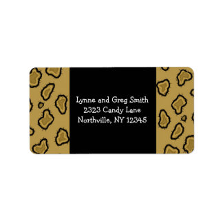 Leopard Pattern Labels