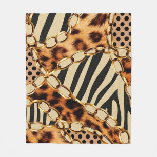 Leopard Pattern, Leopard Print, Animal print, Fleece Blanket
