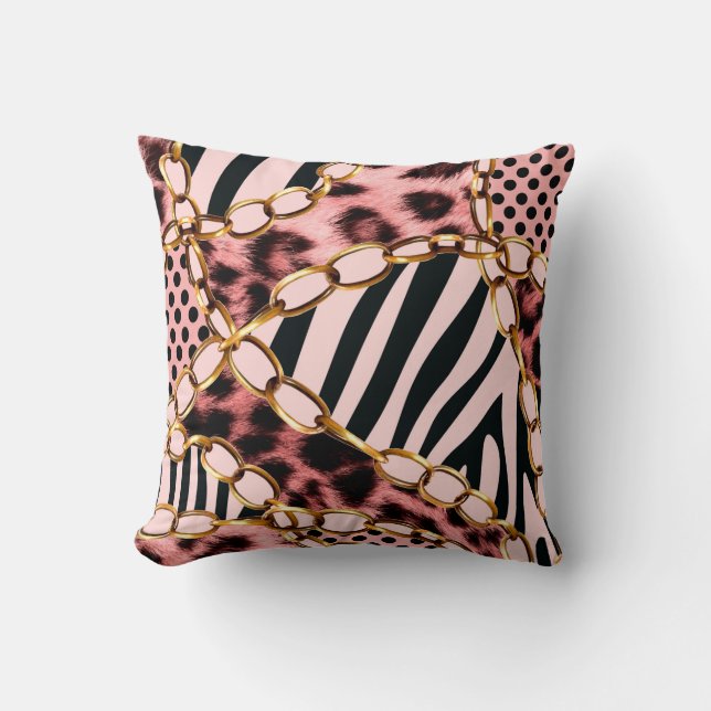 Leopard Pattern, Leopard Print, Animal print,  Throw Pillow (Front)