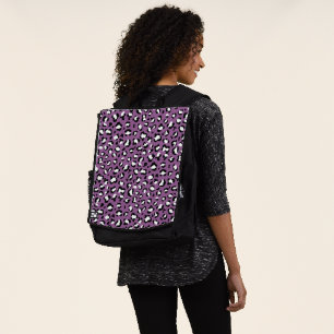 Leopard Pattern, Leopard Spots, Purple Leopard Backpack