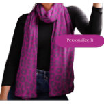 Leopard Pattern-Magenta- Scarf<br><div class="desc">Introducing our Trendy Magenta Leopard Print Chiffon Scarf – where elegance meets wild style. Elevate your accessory collection with this lightweight scarf featuring a vibrant leopard print in the latest magenta hue. Make it uniquely yours by adding personalization – a perfect touch for a thoughtful and stylish gift. Whether draped...</div>