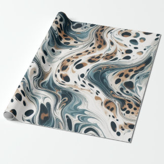 Leopard Pattern Milky Way Wrapping Paper