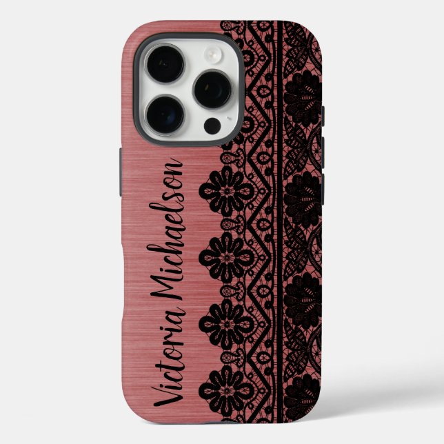 Leopard Pattern on Pink Case-Mate iPhone Case (Back)