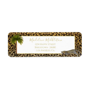 Leopard Pattern Palm Tree Tropical Personal