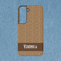 Leopard Pattern Print Brown Personalize