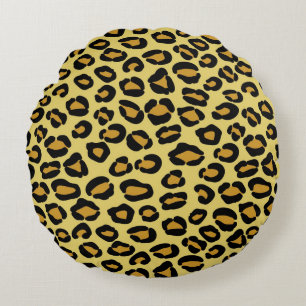 Leopard Pattern Round Pillow