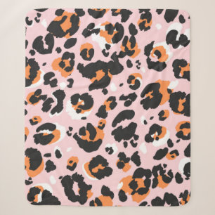 Leopard pattern seamless. Classic leo texture. Tre Sherpa Blanket