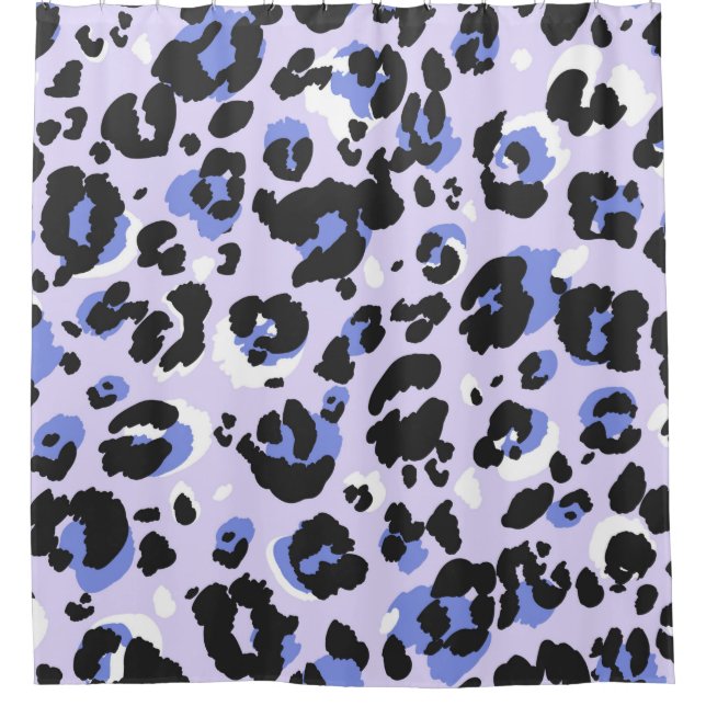 Leopard pattern seamless. Purple leo skin texture. (Front)