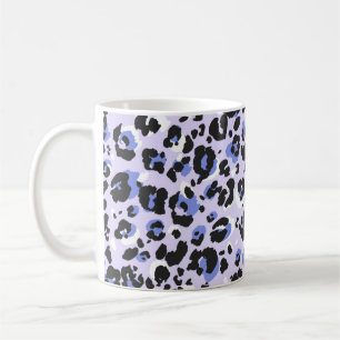 Leopard pattern seamless. Purple leo skin texture. Coffee Mug