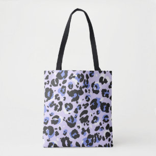 Leopard pattern seamless. Purple leo skin texture. Tote Bag