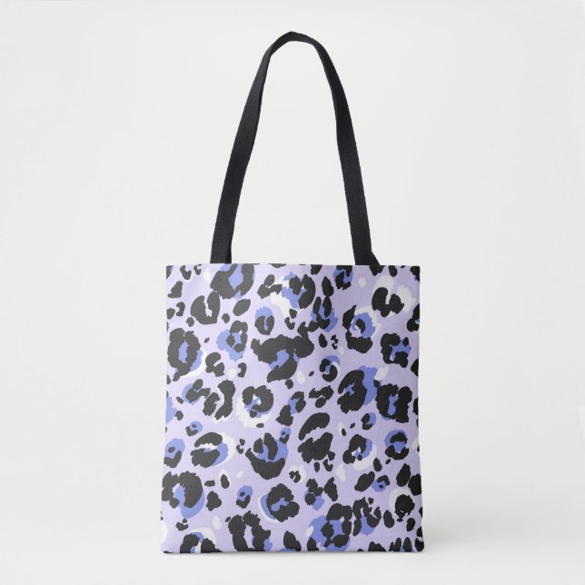 Leopard pattern seamless. Purple leo skin texture. Tote Bag (Front)
