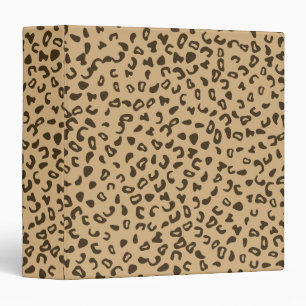 Leopard pattern skin texture tan binder