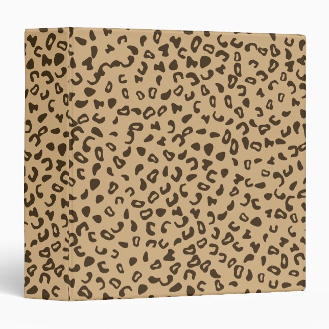 Leopard pattern skin texture tan binder (Front/Spine)