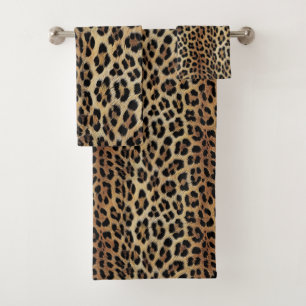 Leopard pattern, tiger, leopard skin, fashionable, bath towel set