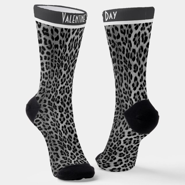 Leopard pattern, tiger, leopard skin, fashionable, socks (Angled)