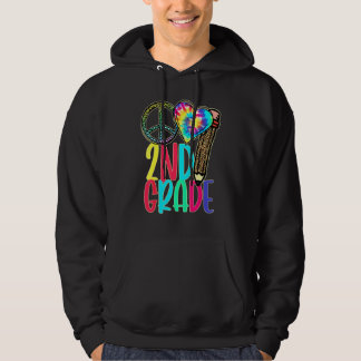 Leopard Peace Out Second Grade 2nd Grade First Day Hoodie