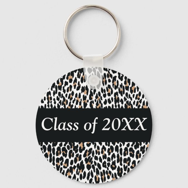 Leopard Personalized Class Of Keychain (Front)