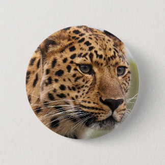Leopard Photo 2 Inch Round Button