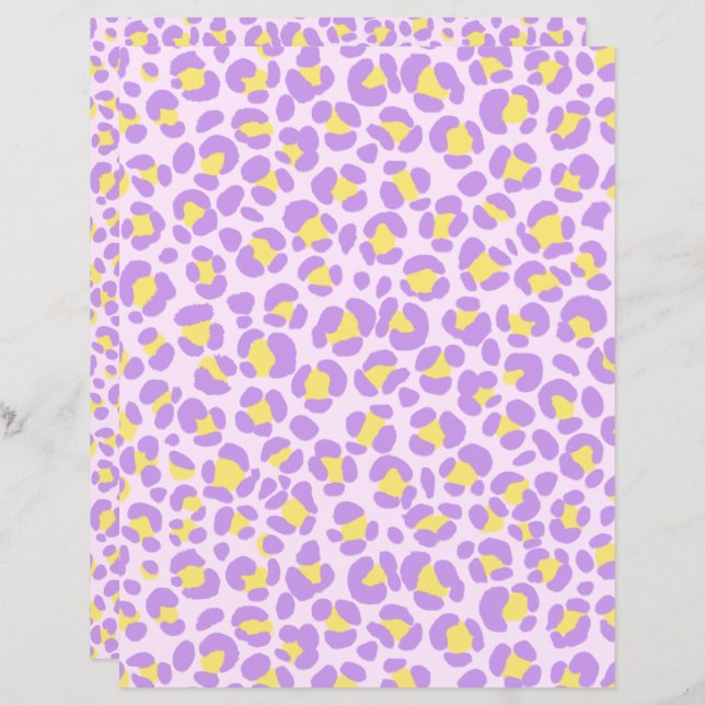 Leopard Pink Purple Yellow (Front/Back)