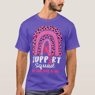 Leopard Pink Rainbow Support Squad Breast Cancer A T-Shirt