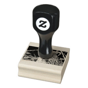 Leopard portrait rubber stamp