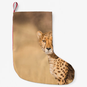LEOPARD PORTRAIT SMALL CHRISTMAS STOCKING