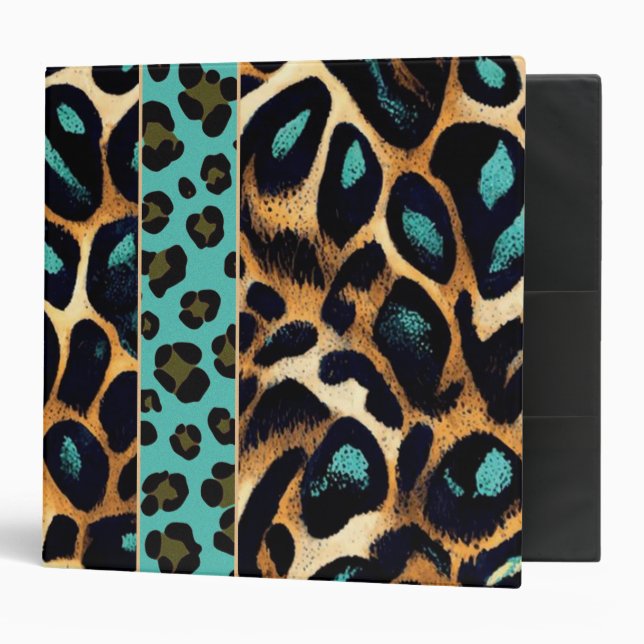 LEOPARD Poster de animal - Classeur (Devant/intérieur)