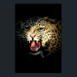 Leopard Poster Print - Motivational Wildlife Image<br><div class="desc">Close-up of Roaring Leopard - Wild Big Cats Digital Images - Portrait of Wild Leopard Pop Art Picture Poster Prints</div>