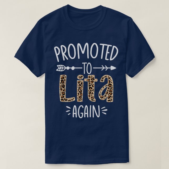Leopard Pregnancy Announcement Soon To Be Lita Aga T-Shirt (Design Front)