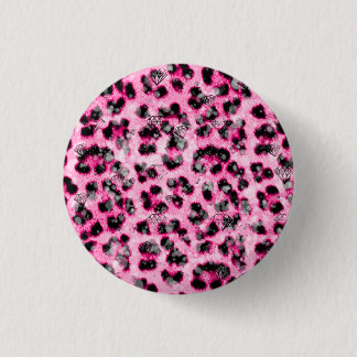 Leopard Print 1 Inch Round Button
