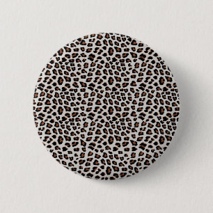 Leopard Print 2 Inch Round Button