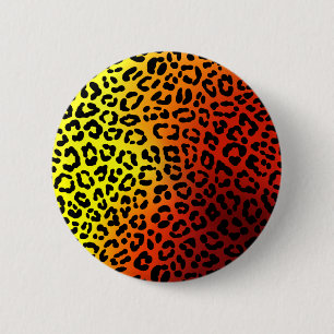 leopard print 2 inch round button