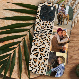Leopard Print 3 Vertical Photo Natural iPhone 13 Pro Max Case