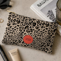 Leopard Print Accessory Pouch | Stylish Makeup Bag