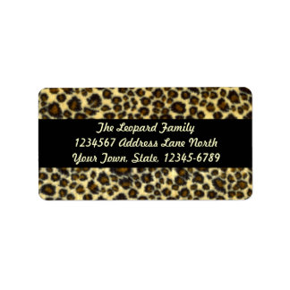 Leopard Print Address Labels